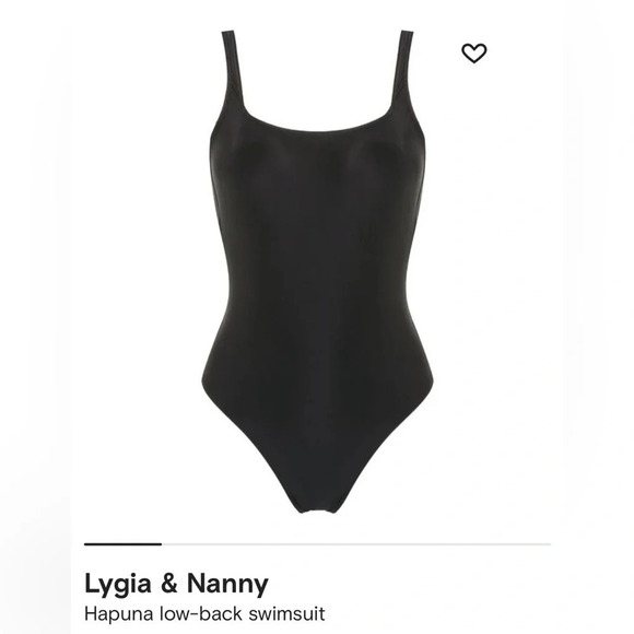 Lygia & Nanny Other - Lygia & Nanny Hapuna Size XS Black low-back swimsuit One Piece NEW!